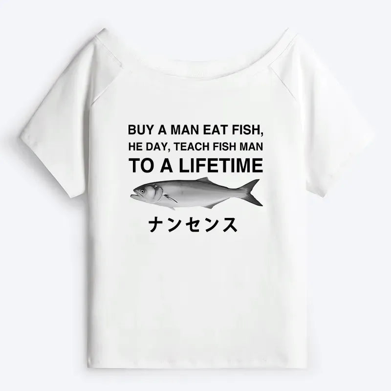 Kyoto-Lion Funny To A Lifetime Off Shoulder T-Shirt