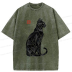 unisex streetwear cat shirt trendy gift