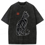 unisex streetwear cat shirt trendy gift