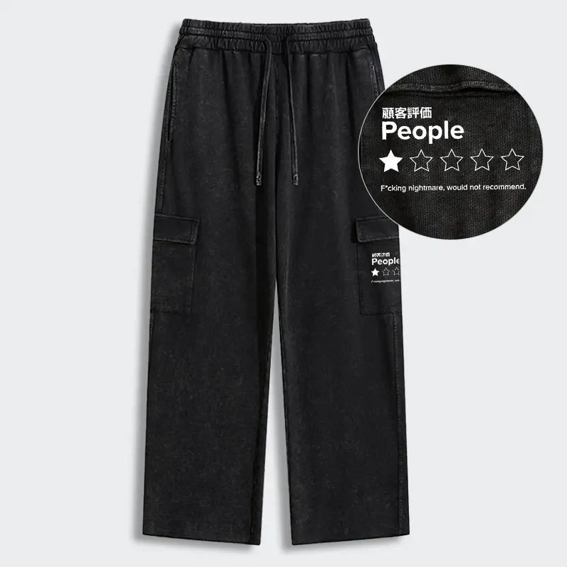 Kyoto-Lion Evaluation People Washed Utility Sweatpants