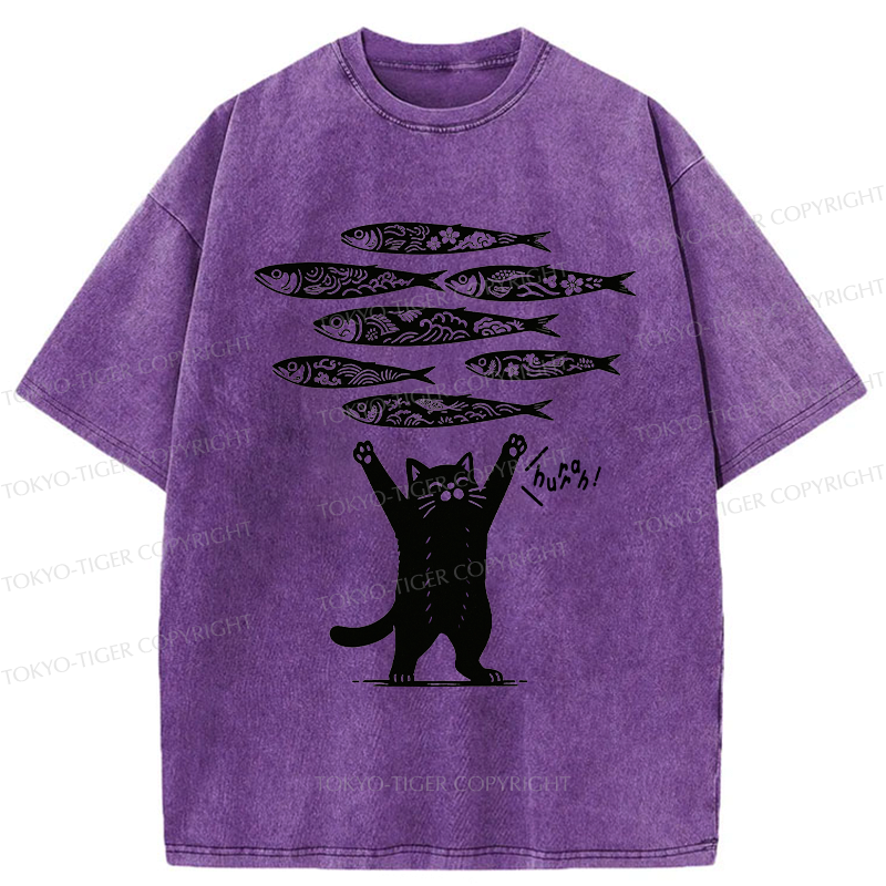 Kyoto-Lion The Lucky Cat Washed T-Shirt