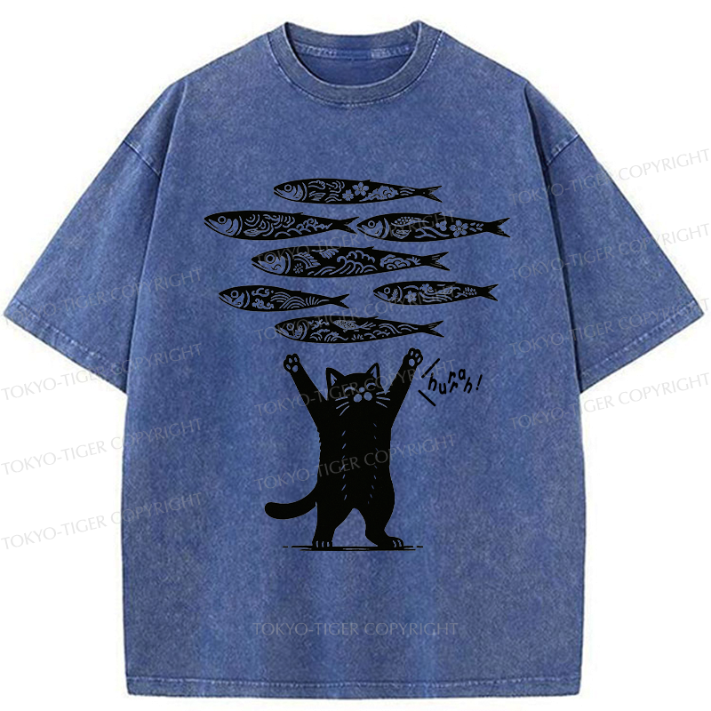 Kyoto-Lion The Lucky Cat Washed T-Shirt