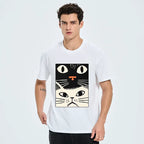 Kyoto-Lion Black Cat And White Cat Classic T-Shirt