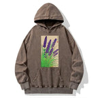 Kyoto-Lion Japanese Lavender Washed Hoodie