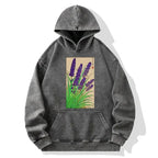 Kyoto-Lion Japanese Lavender Washed Hoodie