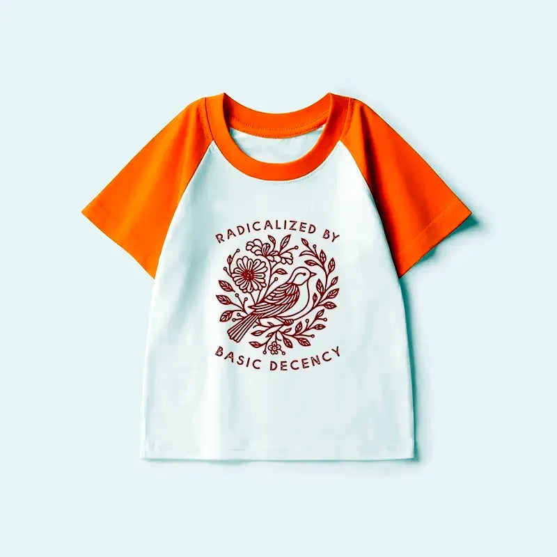 Japanese Kids Raglan T-shirt for Daily Wear