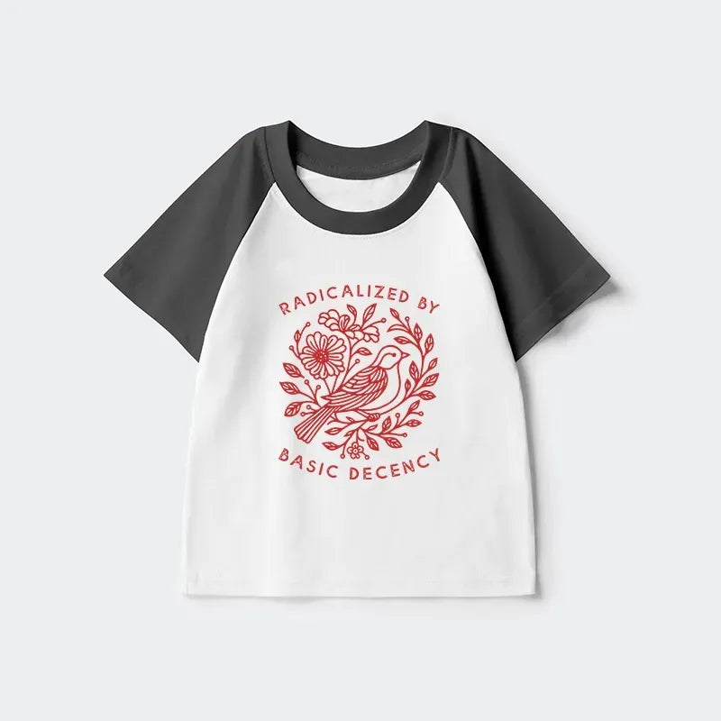 Japanese Kids Raglan T-shirt for Daily Wear