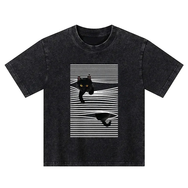 Washed Unisex Kids Tee with Free Shipping