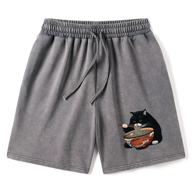 Washed Unisex Shorts for Summer