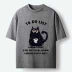 Daily Coffee Routine Funny Tee for Streetwear