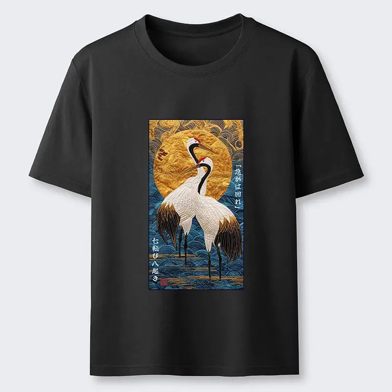 Fall seven rise eight proverb t-shirt