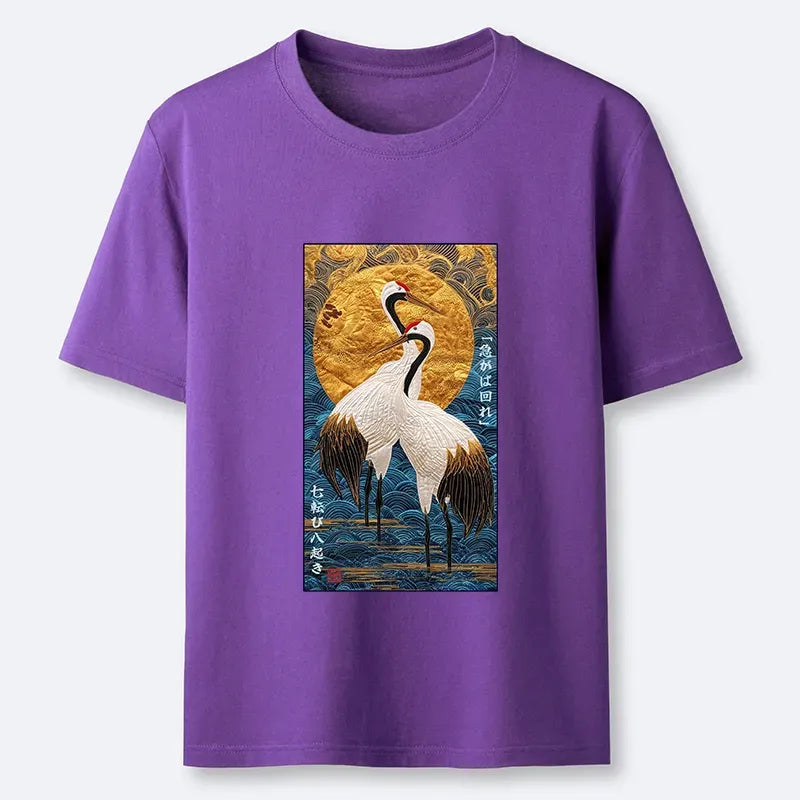 Fall seven rise eight proverb t-shirt