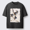 Japanese Washed T-Shirt for Summer Vacation