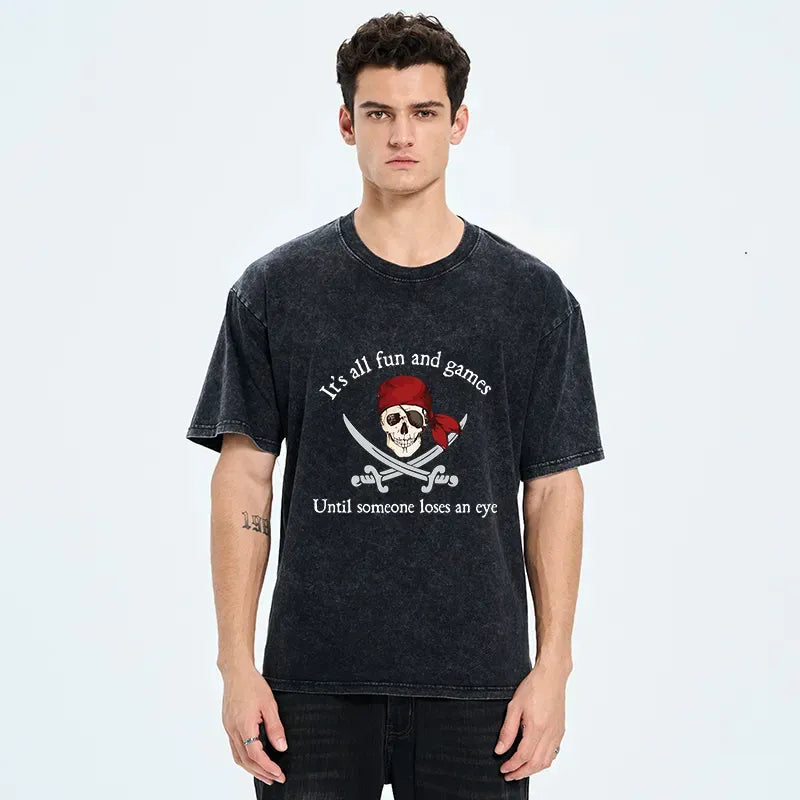 Vintage Washed T-Shirt for Daily Wear