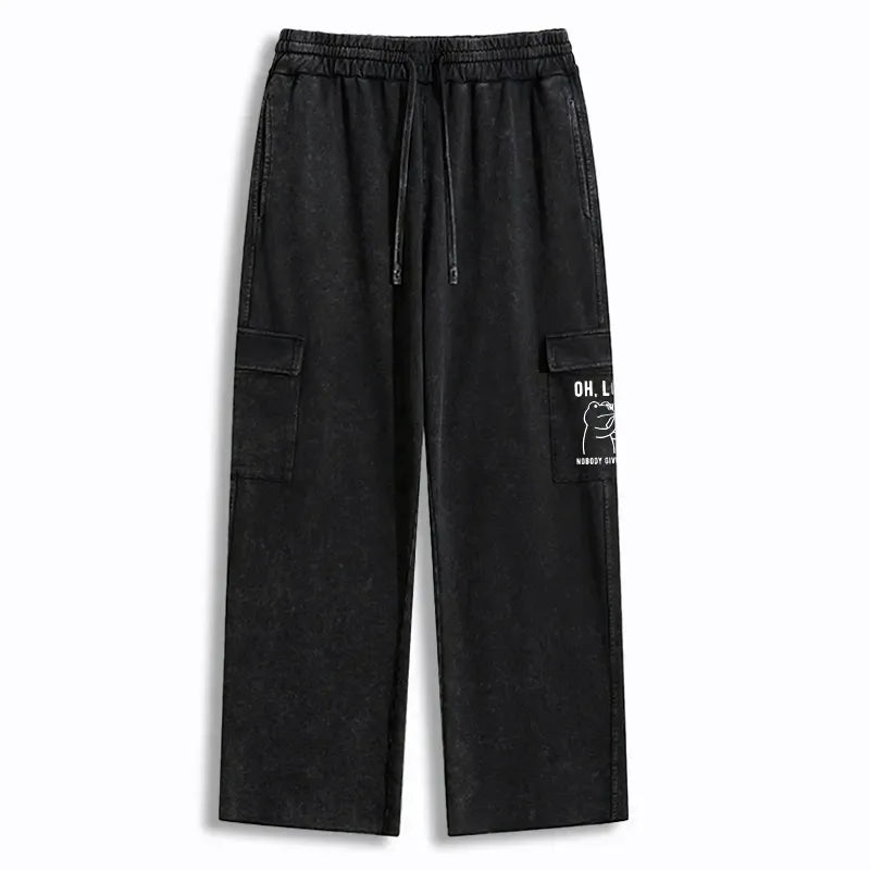 Kyoto-Lion Frog of Indifference Washed Utility Sweatpants