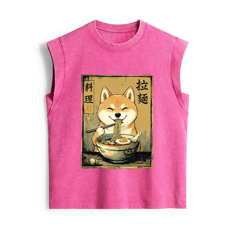 Japanese Shiba Ramen Tank Top Gift Idea