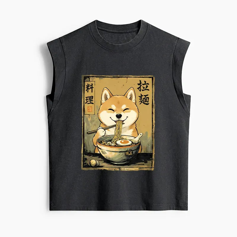 Japanese Shiba Ramen Tank Top Gift Idea
