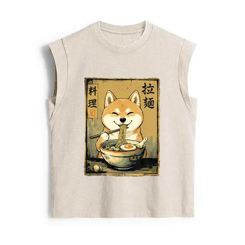 Japanese Shiba Ramen Tank Top Gift Idea