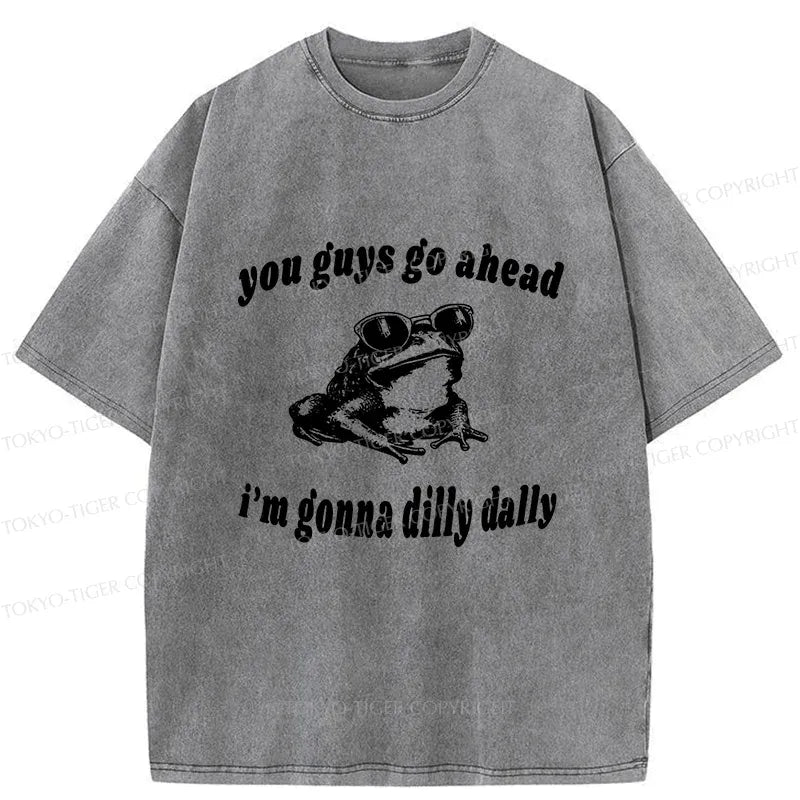 Washed Frog T-Shirt for Streetwear