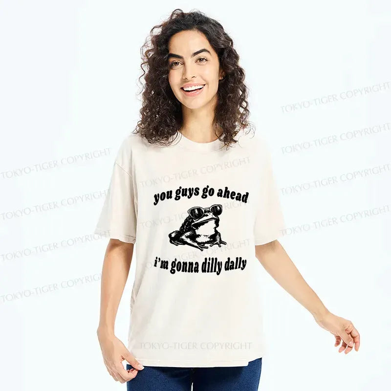 Washed Frog T-Shirt for Streetwear