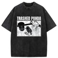 Kyoto-Lion Trashed Panda Funny Washed T-Shirt