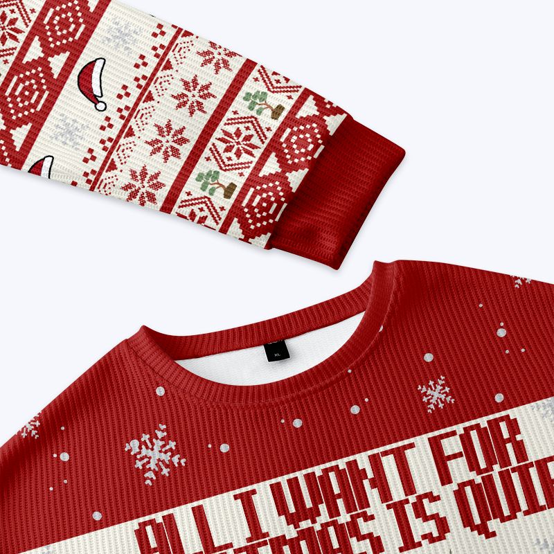 Kyoto-Lion Christmas Tiger Peaceful Christmas Ugly Sweatshirt
