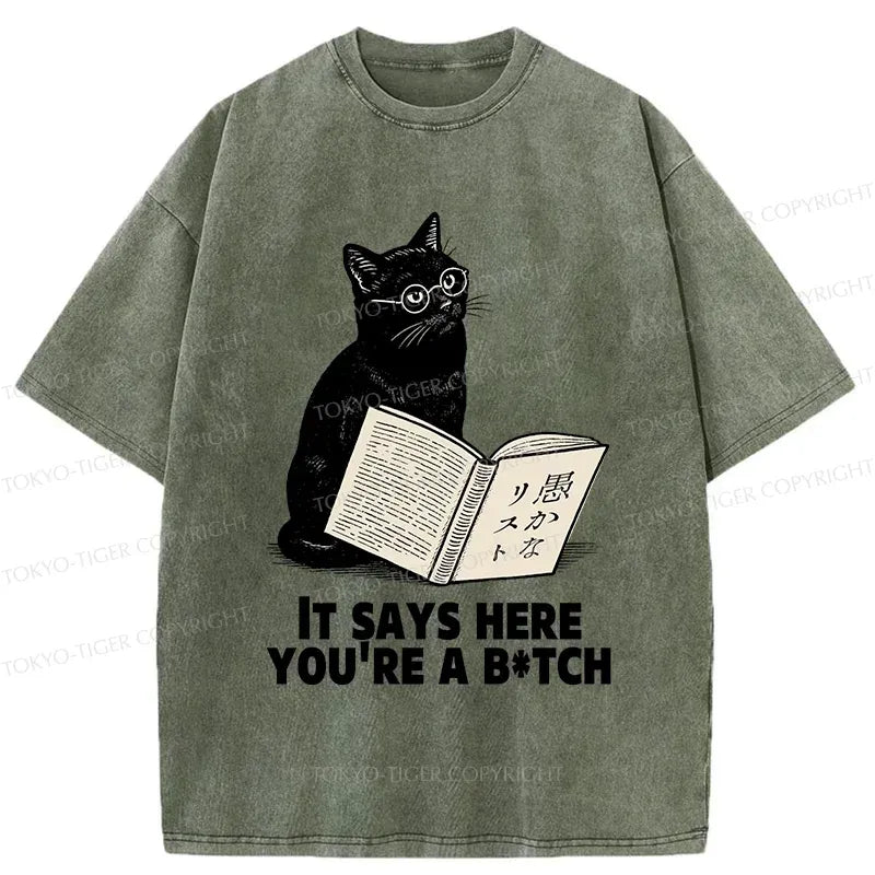 Black cat glasses shirt for anime convention