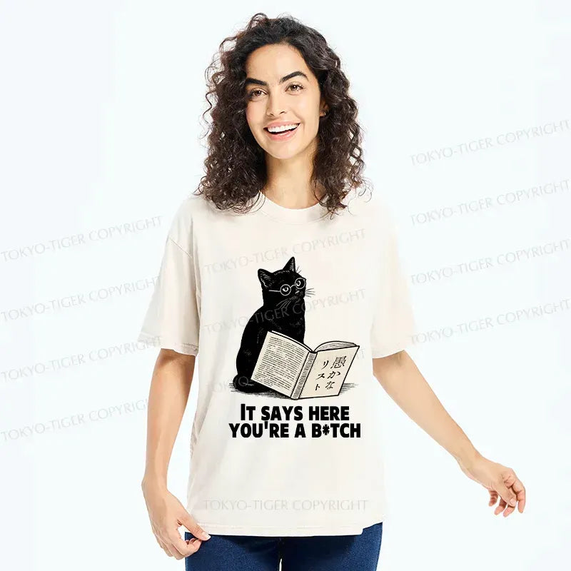 Black cat glasses shirt for anime convention