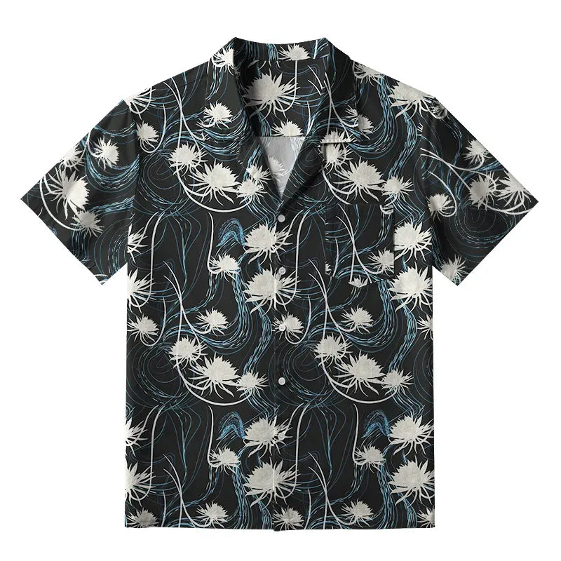 Kyoto lion aloha shirt with free shipping