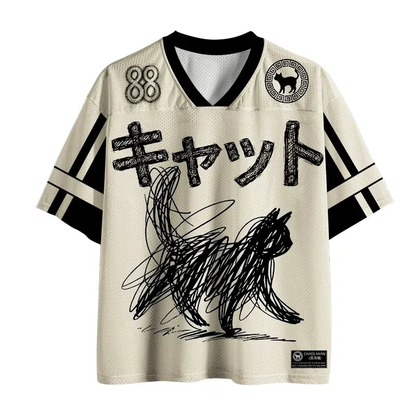 Kyoto Lion Minimalist Mesh Jersey for Summer