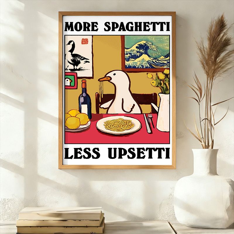funny goose poster for bathroom
