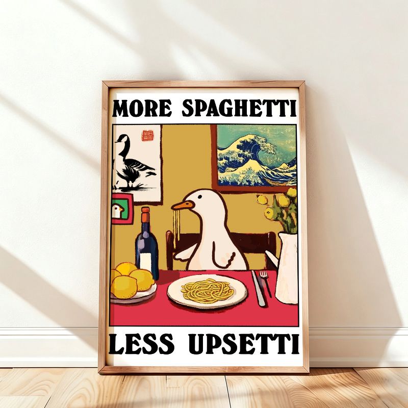 funny goose poster for bathroom