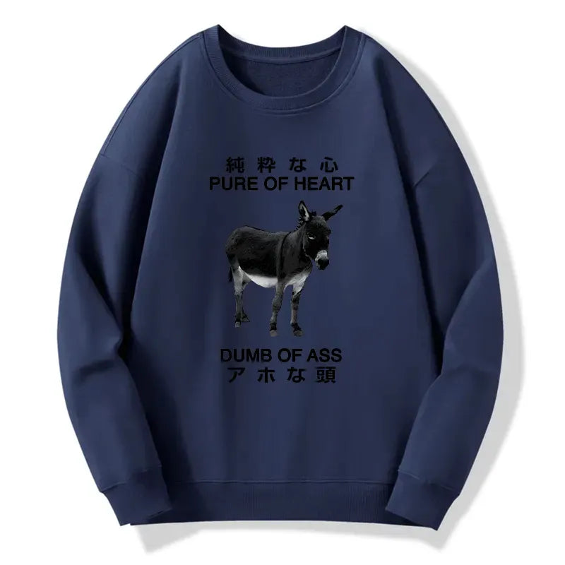 Kyoto-Lion Pure Of Heart Dumb Of Ass Sweatshirt