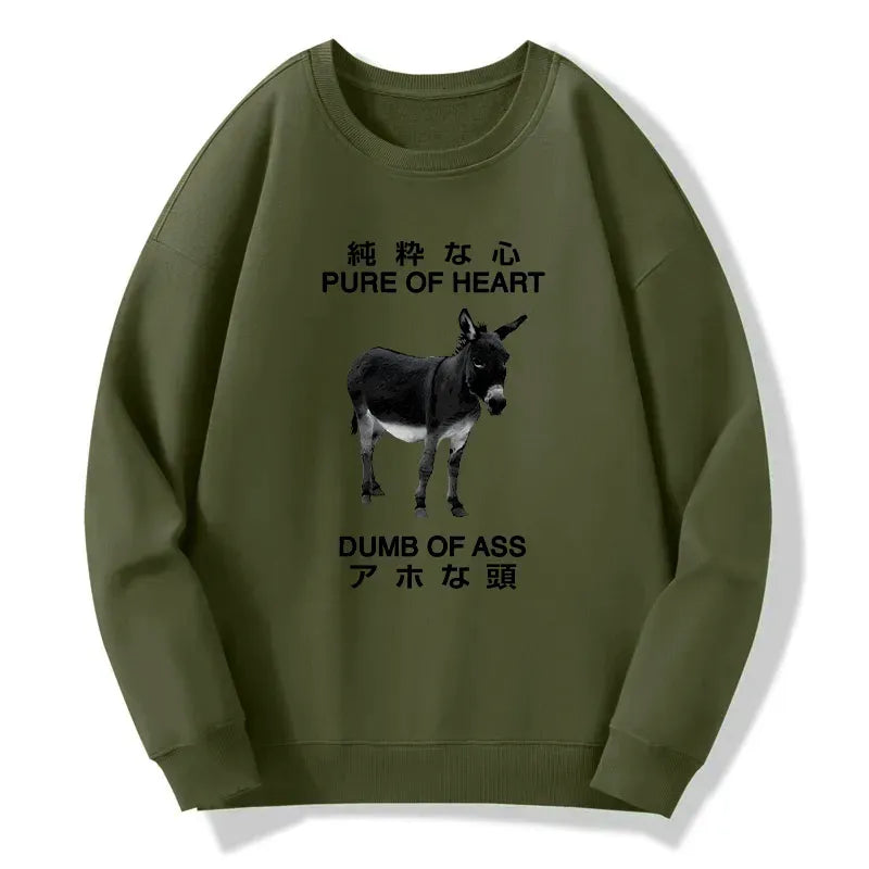 sarcastic kyoto lion sweatshirt for men