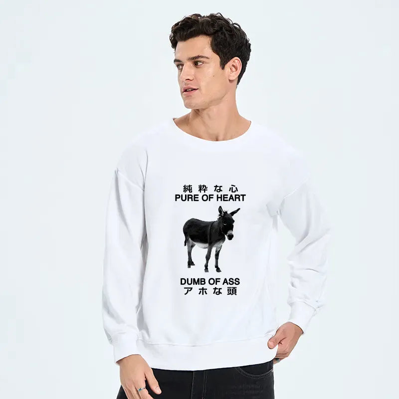 Kyoto-Lion Pure Of Heart Dumb Of Ass Sweatshirt