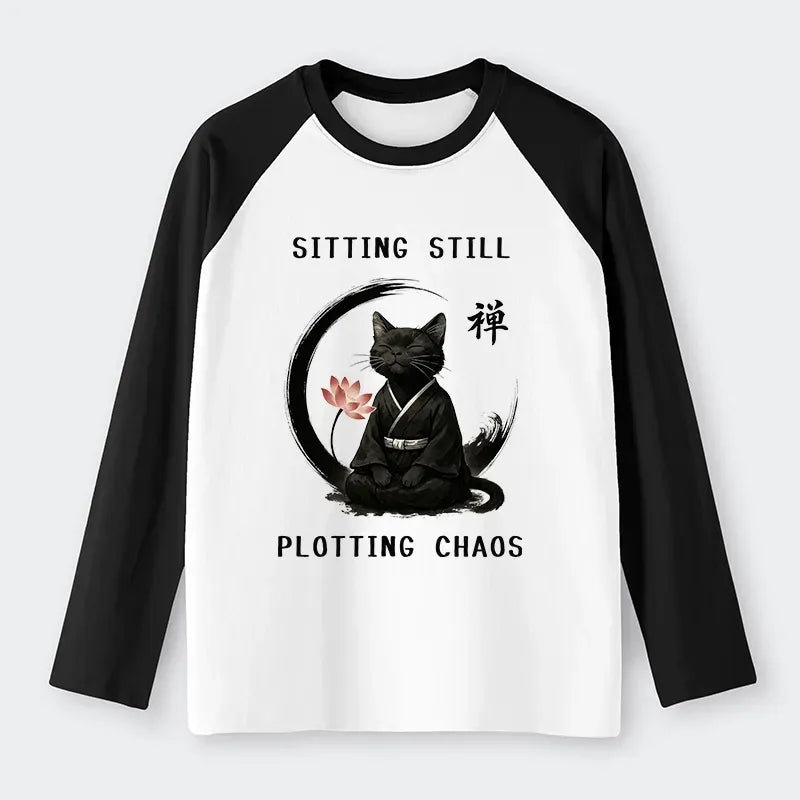 calming cat t-shirt for daily wear