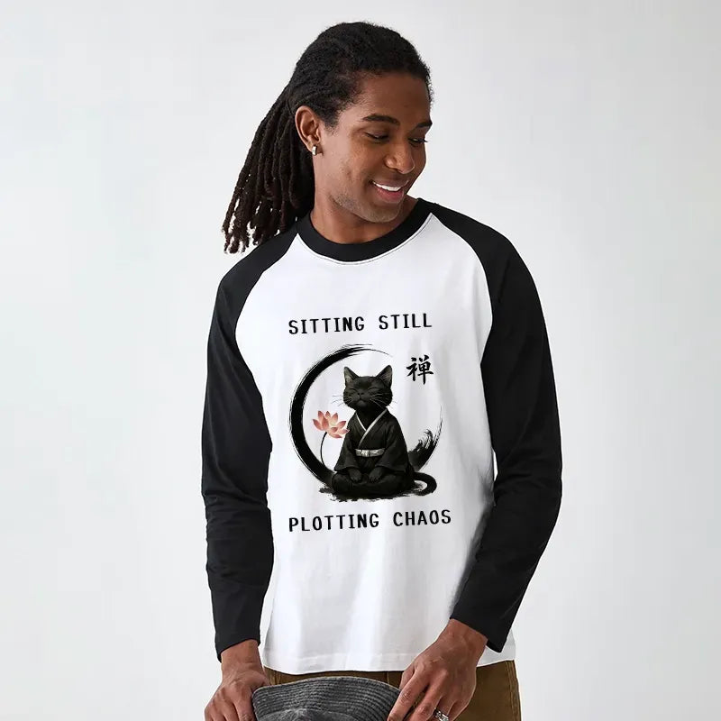 kyoto lion cat long sleeve tee