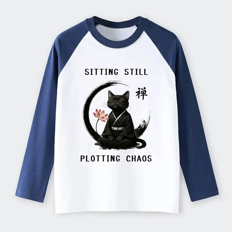 kyoto lion cat long sleeve tee