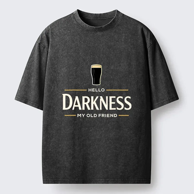 Kyoto-Lion St. Patrick¡¯s Day Hello Darkness My Old Friend Washed T-Shirt