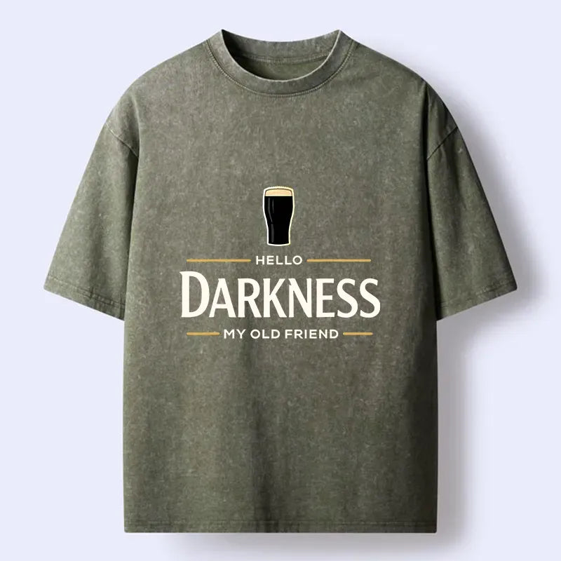 Kyoto-Lion St. Patrick¡¯s Day Hello Darkness My Old Friend Washed T-Shirt