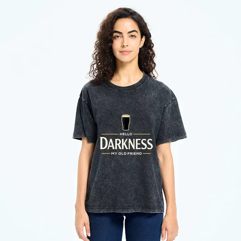 Kyoto-Lion St. Patrick¡¯s Day Hello Darkness My Old Friend Washed T-Shirt