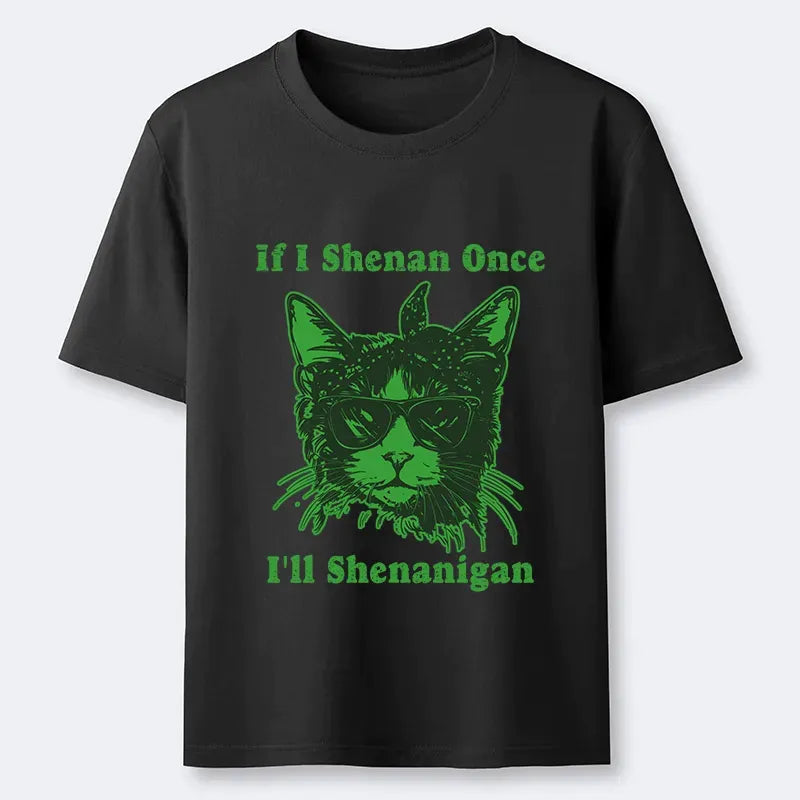 Kyoto-Lion St. Patrick's Elegant Cat Classic T-Shirt