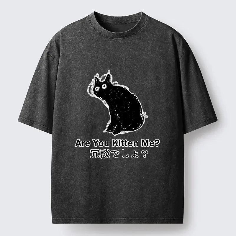 Japanese Vintage Washed T-Shirt for Streetwear