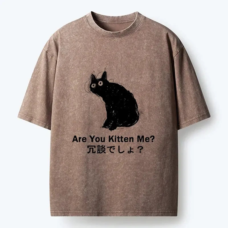 Japanese Vintage Washed T-Shirt for Streetwear