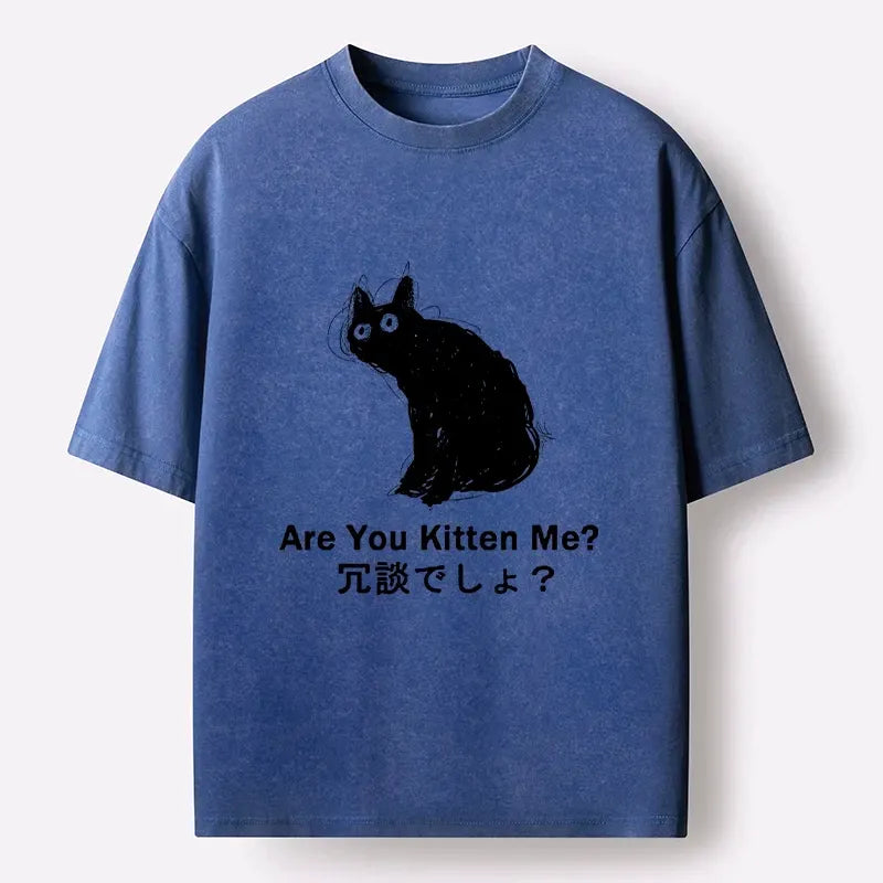 Japanese Vintage Washed T-Shirt for Streetwear