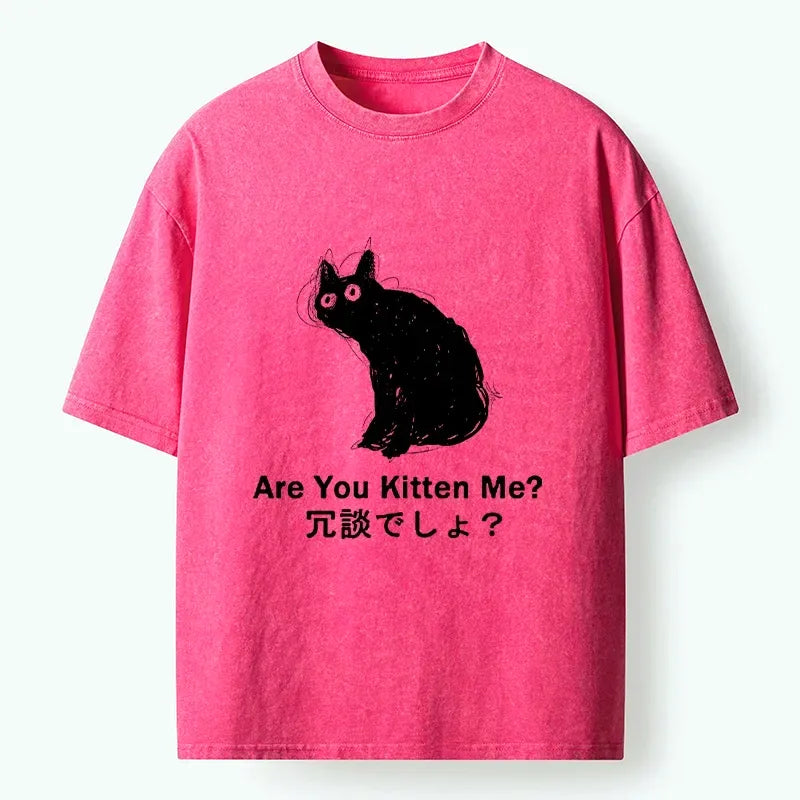 Japanese Vintage Washed T-Shirt for Streetwear