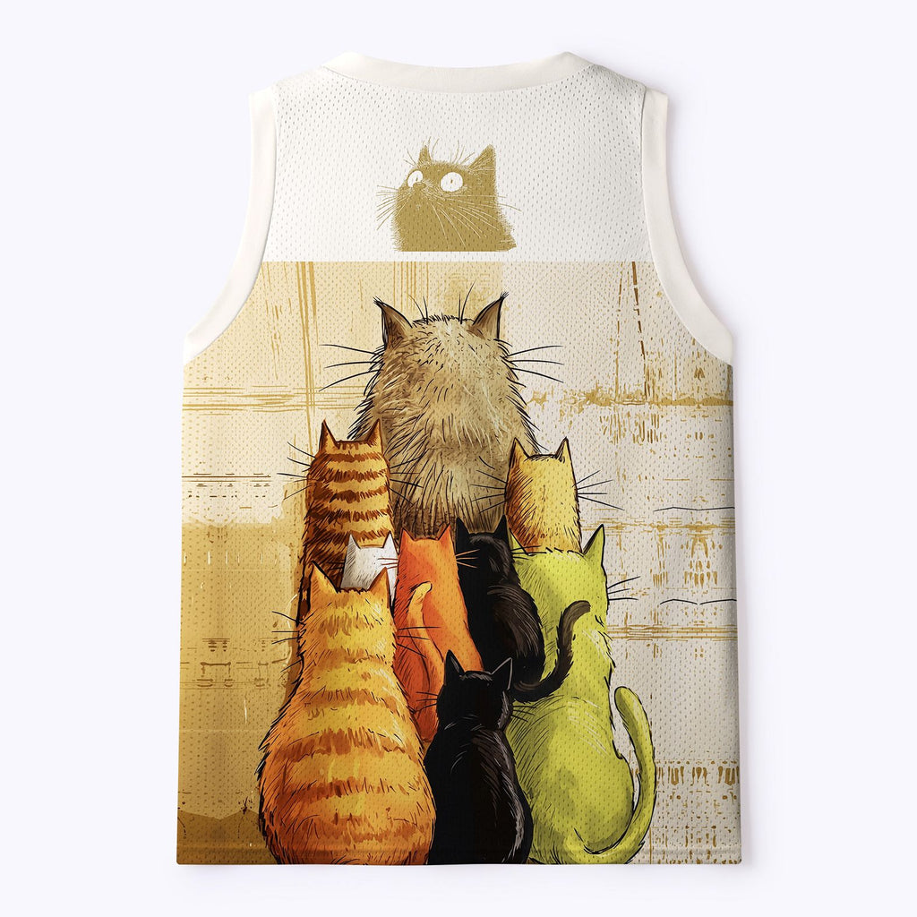 Best Seller Japanese Cat Mesh Tank Top