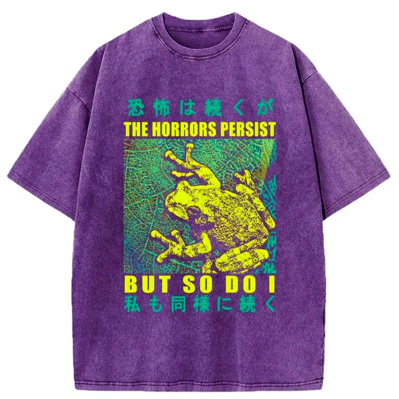 Kyoto-Lion The Horrors Persist Frog Washed T-Shirt