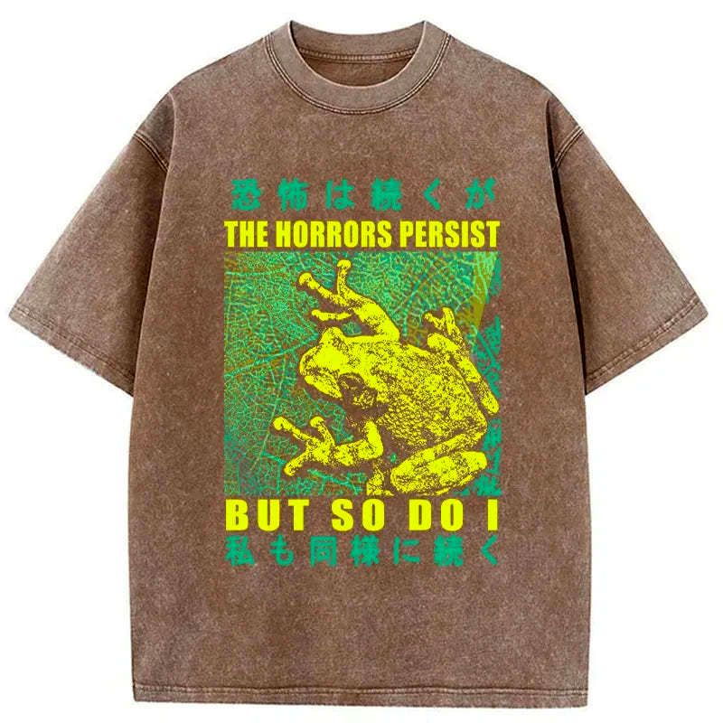Kyoto-Lion The Horrors Persist Frog Washed T-Shirt