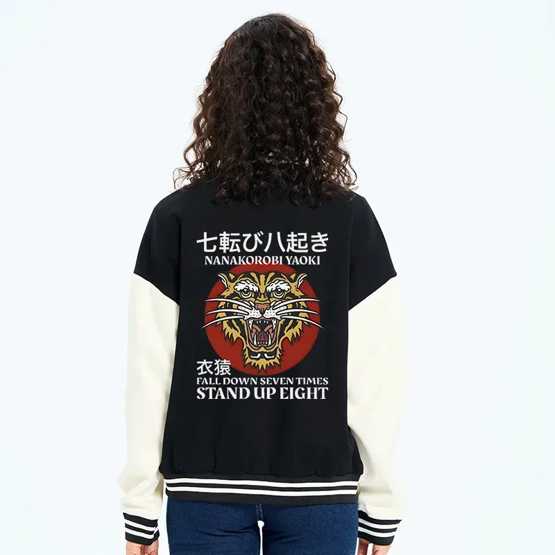 embroidered tiger jacket unisex trendy gift